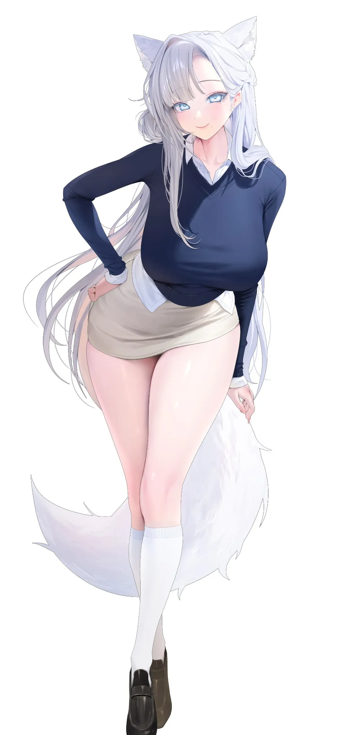 图片[7]-【动漫壁纸】葬送的芙莉莲 夫莉莲 星穹铁道 卡芙卡 银发兽耳娘 赛马娘 原神 茜特菈莉 插画美图推荐-鹿星语