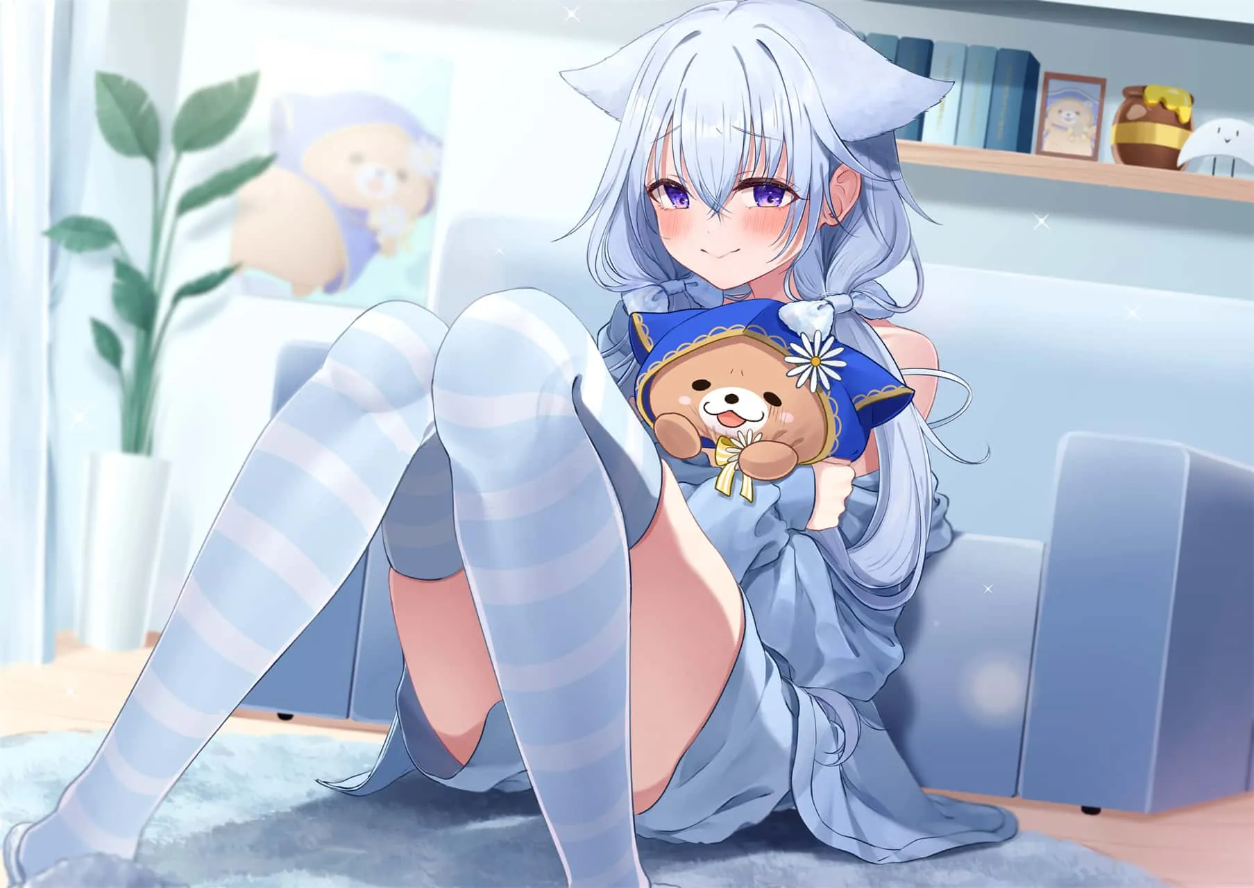 图片[11]-【动漫壁纸】碧蓝档案 砂狼白子 鸣潮 吟霖 星穹铁道 黄泉 原神 小胡桃 雪花拉米 插画美图推荐-鹿星语