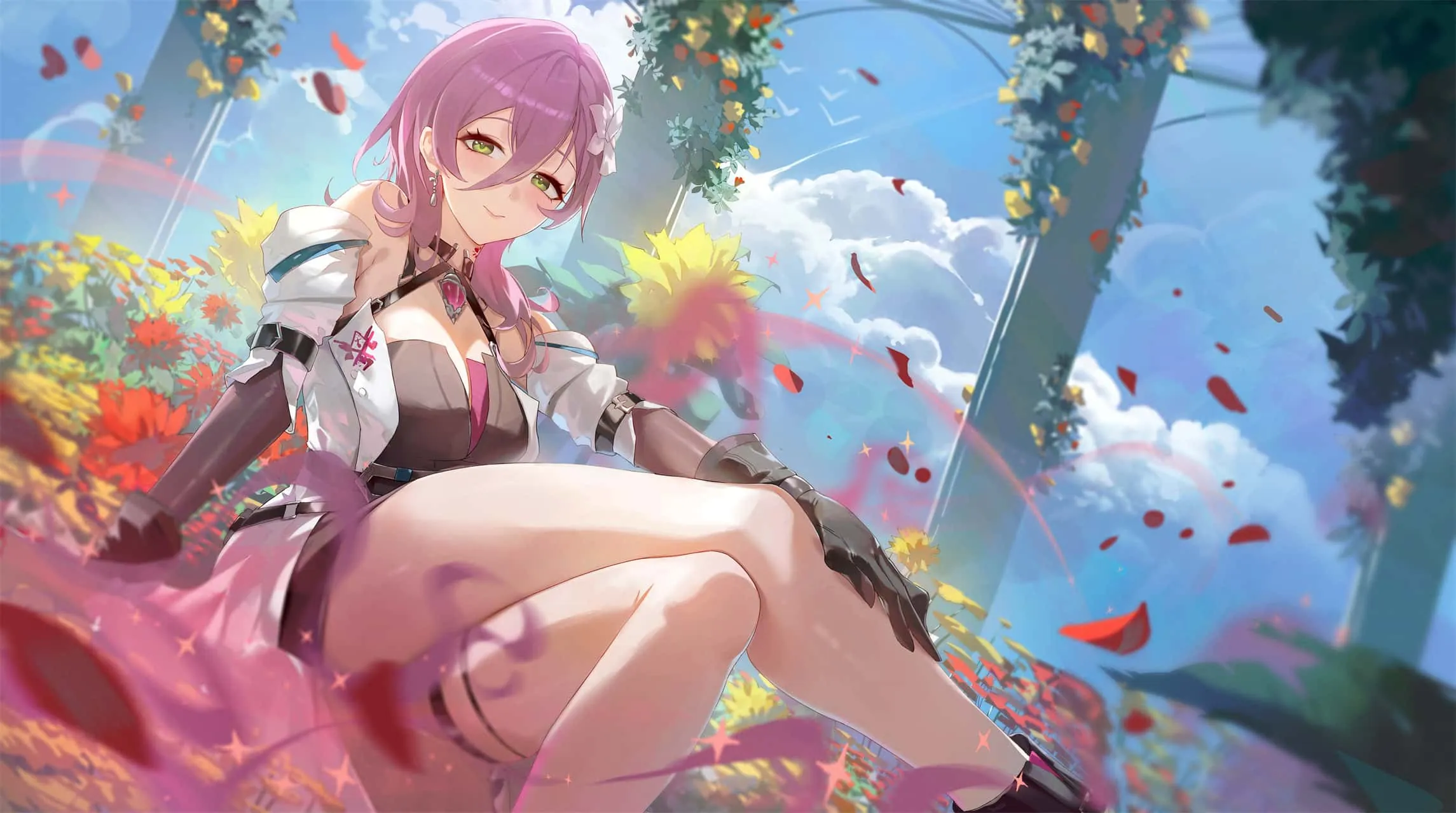 图片[14]-【动漫壁纸】碧蓝档案 砂狼白子 鸣潮 吟霖 星穹铁道 黄泉 原神 小胡桃 雪花拉米 插画美图推荐-鹿星语