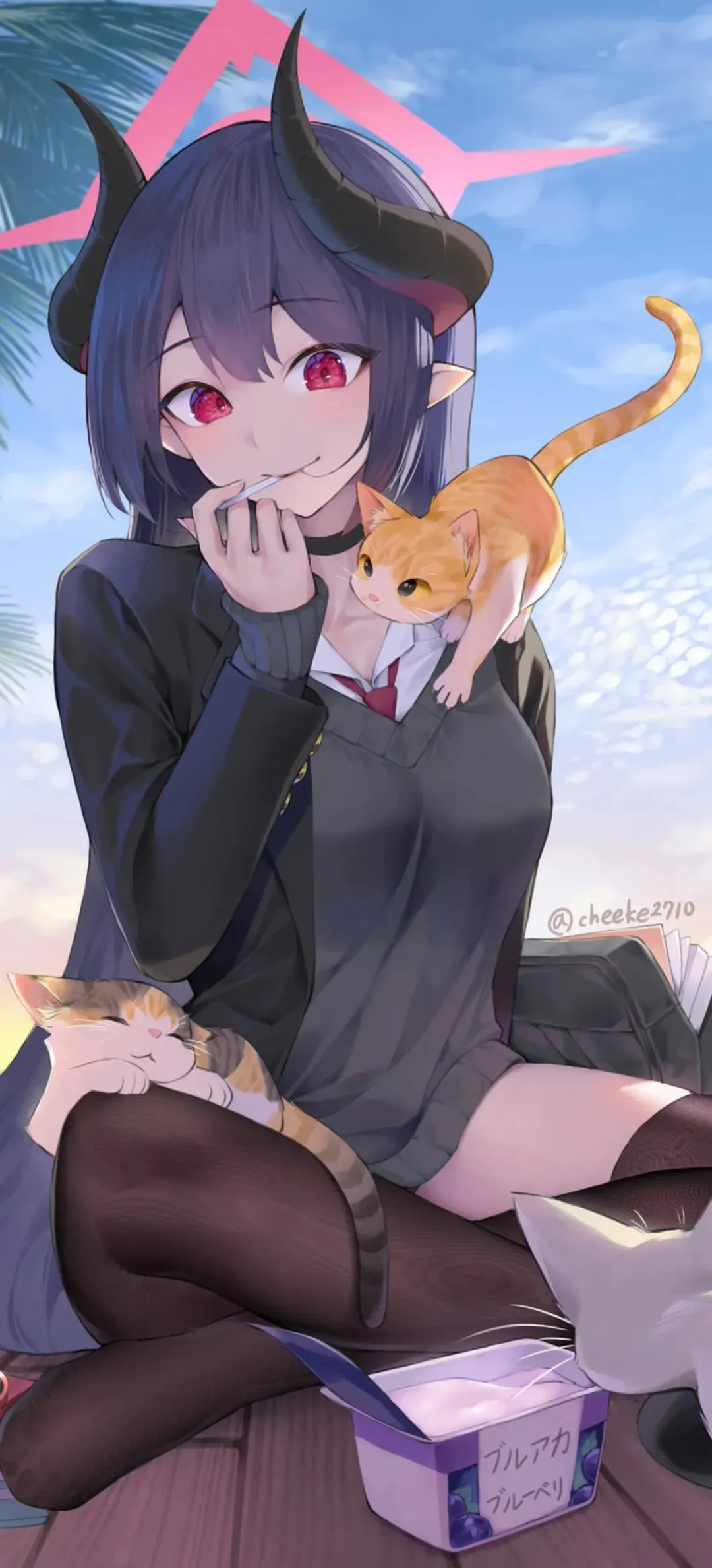 图片[2]-【动漫壁纸】碧蓝档案 砂狼白子 星穹铁道 知更鸟 卡芙卡 星 绝区零 艾莲乔 芙莉莲 插画美图推荐-鹿星语