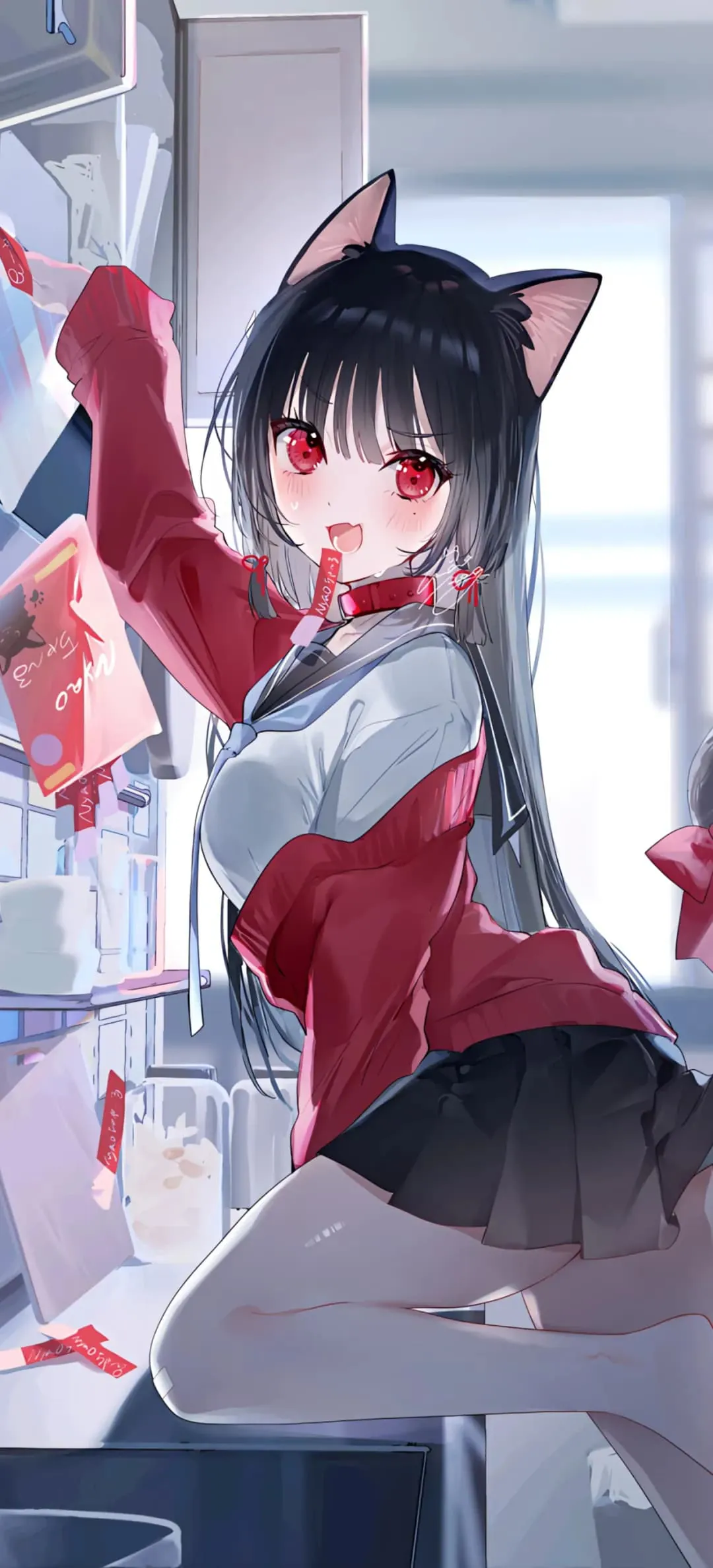 图片[4]-【动漫壁纸】碧蓝档案 砂狼白子 星穹铁道 知更鸟 卡芙卡 星 绝区零 艾莲乔 芙莉莲 插画美图推荐-鹿星语